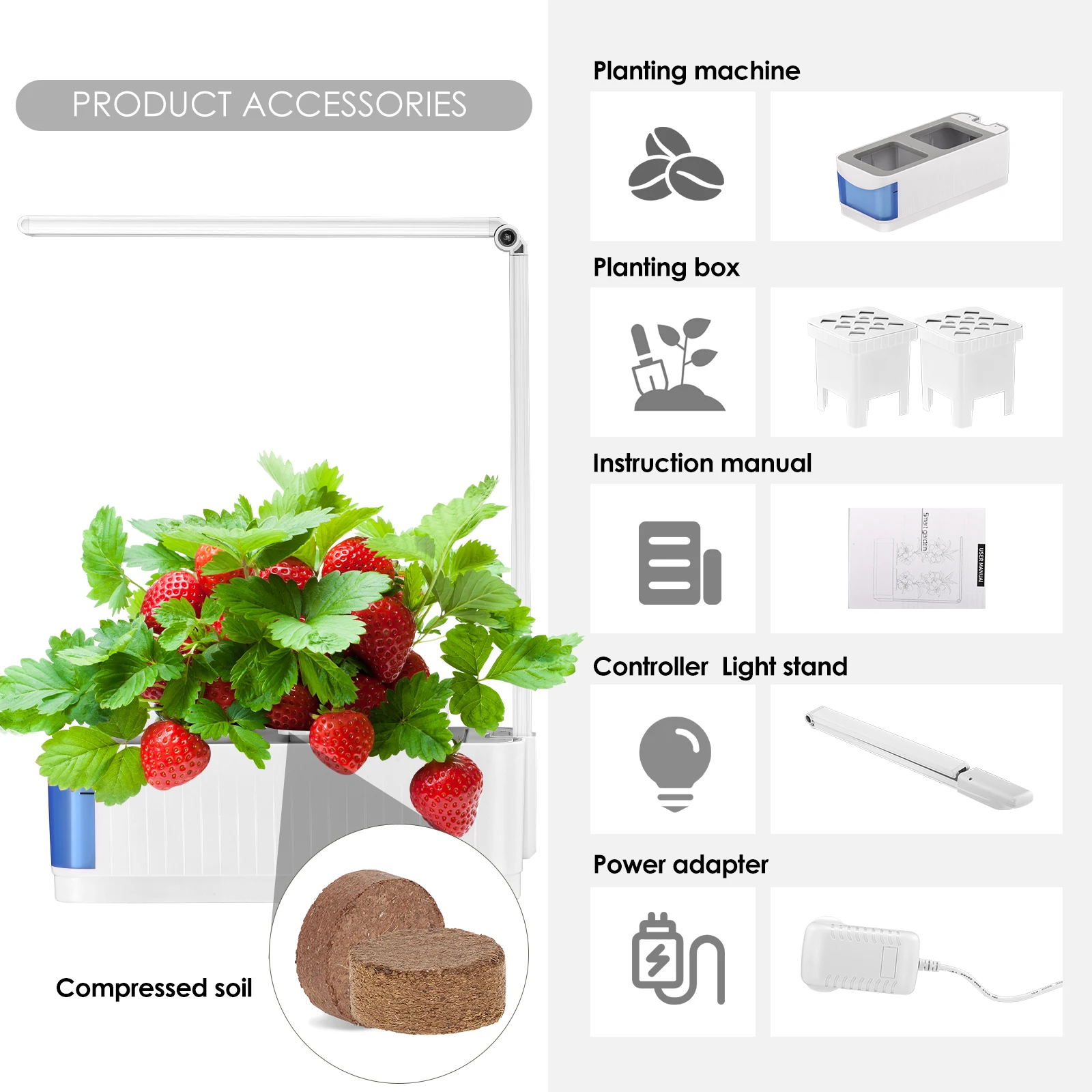 

Hydroponics System Box Intelligent Full Spectrum Grow Light Soilless Cultivation Indoor Garden Planter Grow Lamp Nursery Pots