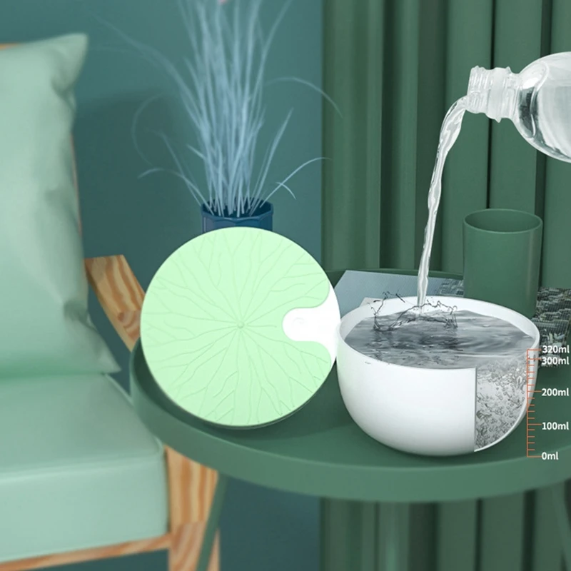 

New Lotus Leaf Humidifier USB Mini Night Light Office Desktop Aromatherapy Moisturizer