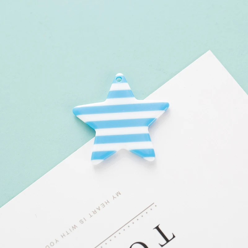 10 штук/упаковка звезда Смола со звездами и полосами для Шарм аксессуары