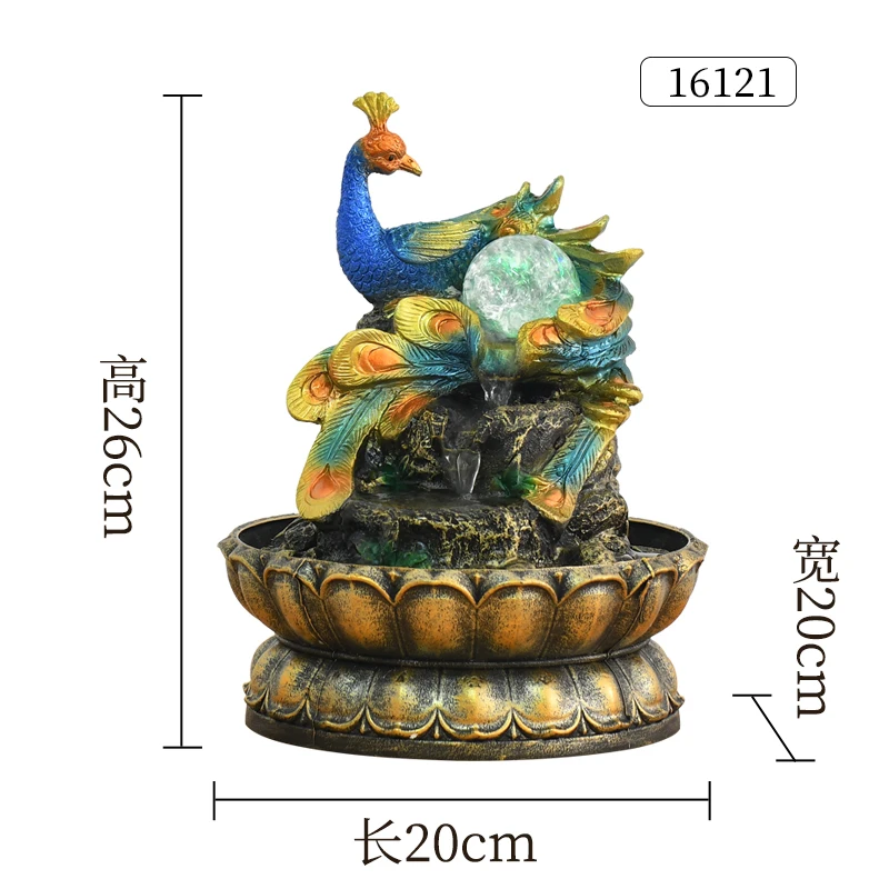 

Simple living room water fountain decoration feng shui ball water feature Rockery office desktop decor Home Ornaments Fountains