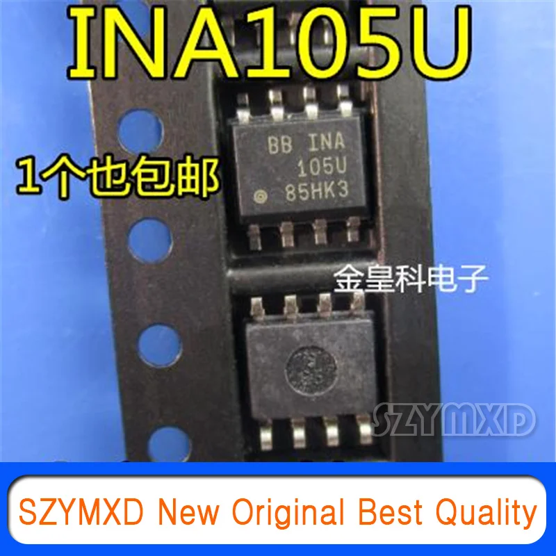 

5Pcs/Lot New Original INA105U SOP8 Package Precision Unit Gain Differential Amplifier Chip In Stock