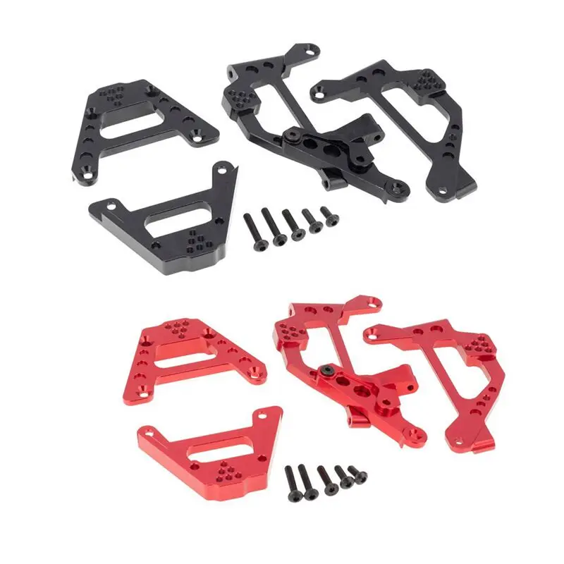 Амортизаторная башня из металла для модификации радиоуправляемого краулера масштаба 1/10 для Axial SCX10 III AXI03007 с возможностью регулировки демпфера.