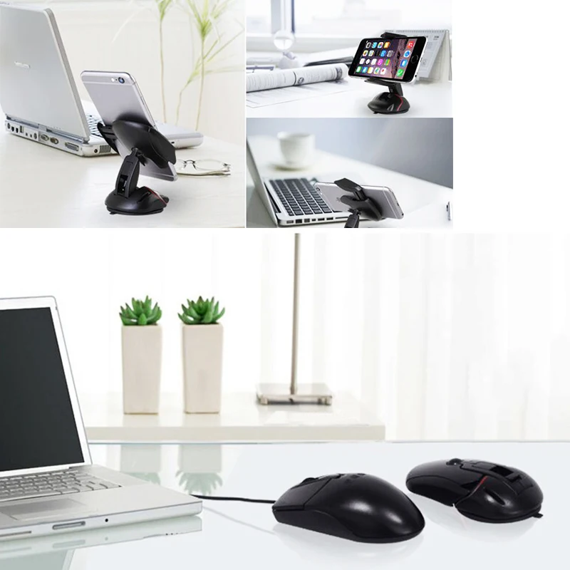 

360 Degrees Creative Mouse Car Phone Holder Universal Smartphone Stands Fashion Car Accessories Interior Decoration