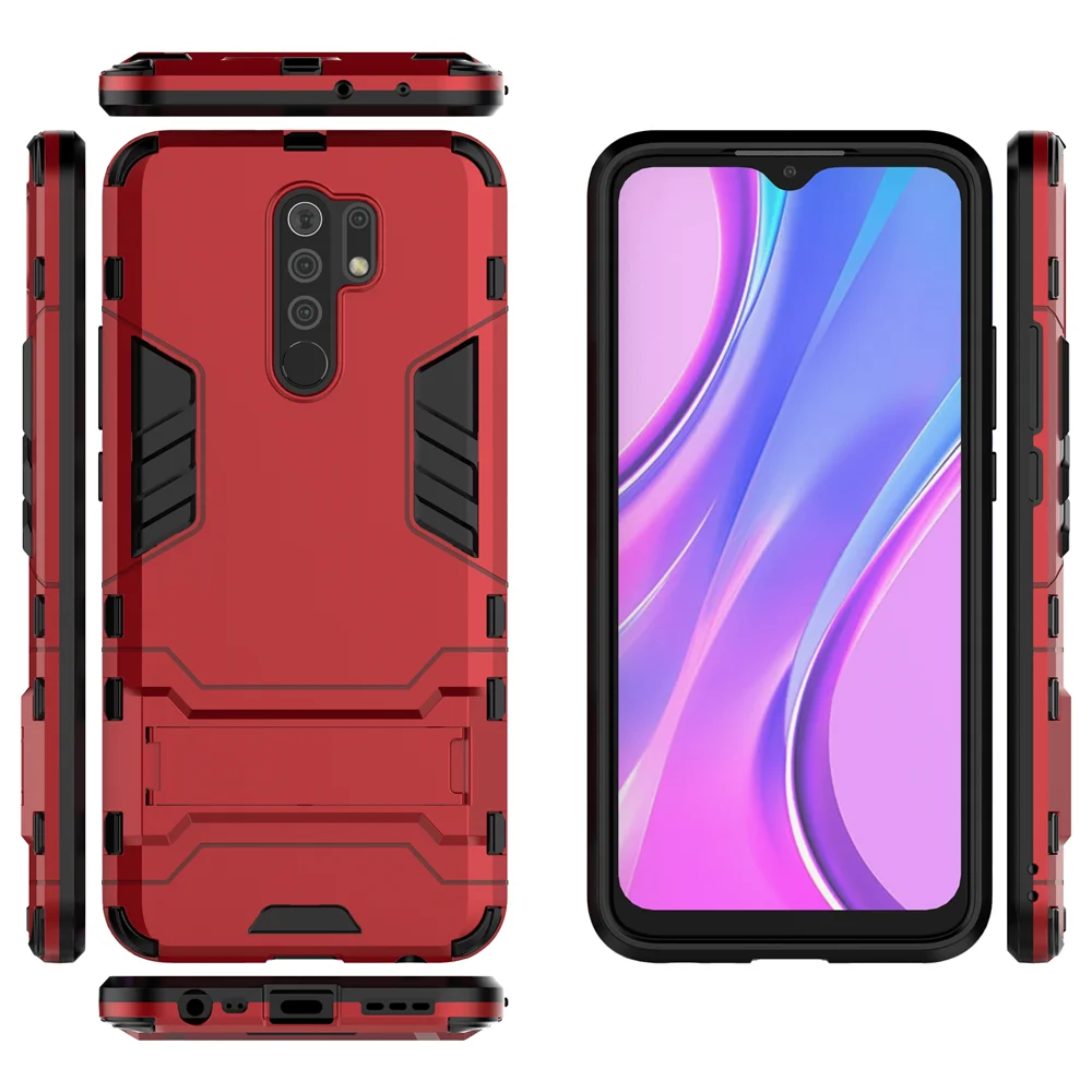 Чехол для Xiaomi Redmi 9 6 53 дюйма противоударный армированный чехол из ТПУ + ПК жесткий
