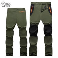 trvlwego mens hiking pants outdoor sport summer breathable trousers quick dry splash proof camping fishing mountain trekking