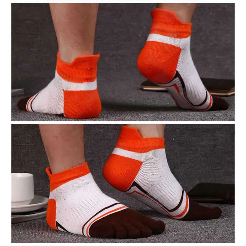 1 pair 39-43 Toe Socks Lady men Finger-separated Odor Resistant Cotton Polyester Spandex Ankle Hosiery