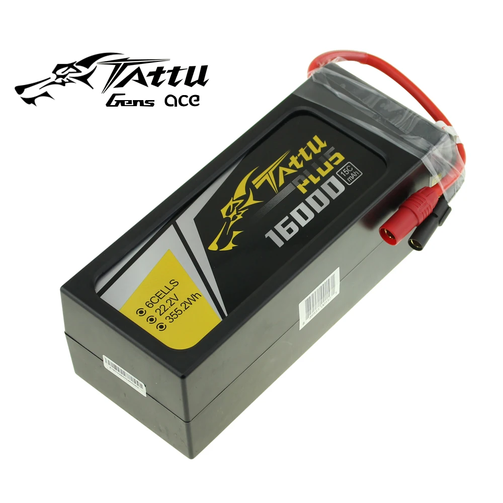 Tattu Plus 6S 22,2 V LiPo умный аккумулятор 4S 10000mah 12000mah 16000mah 22000mAh Plus 25C с разъемом AS150 XT150 для беспилотного летательного аппарата