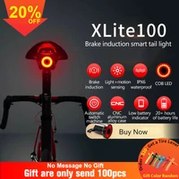 bicycle flashlight xlite100 bike rear light auto startstop brake sensing ipx6 waterproof led charging cycling taillight