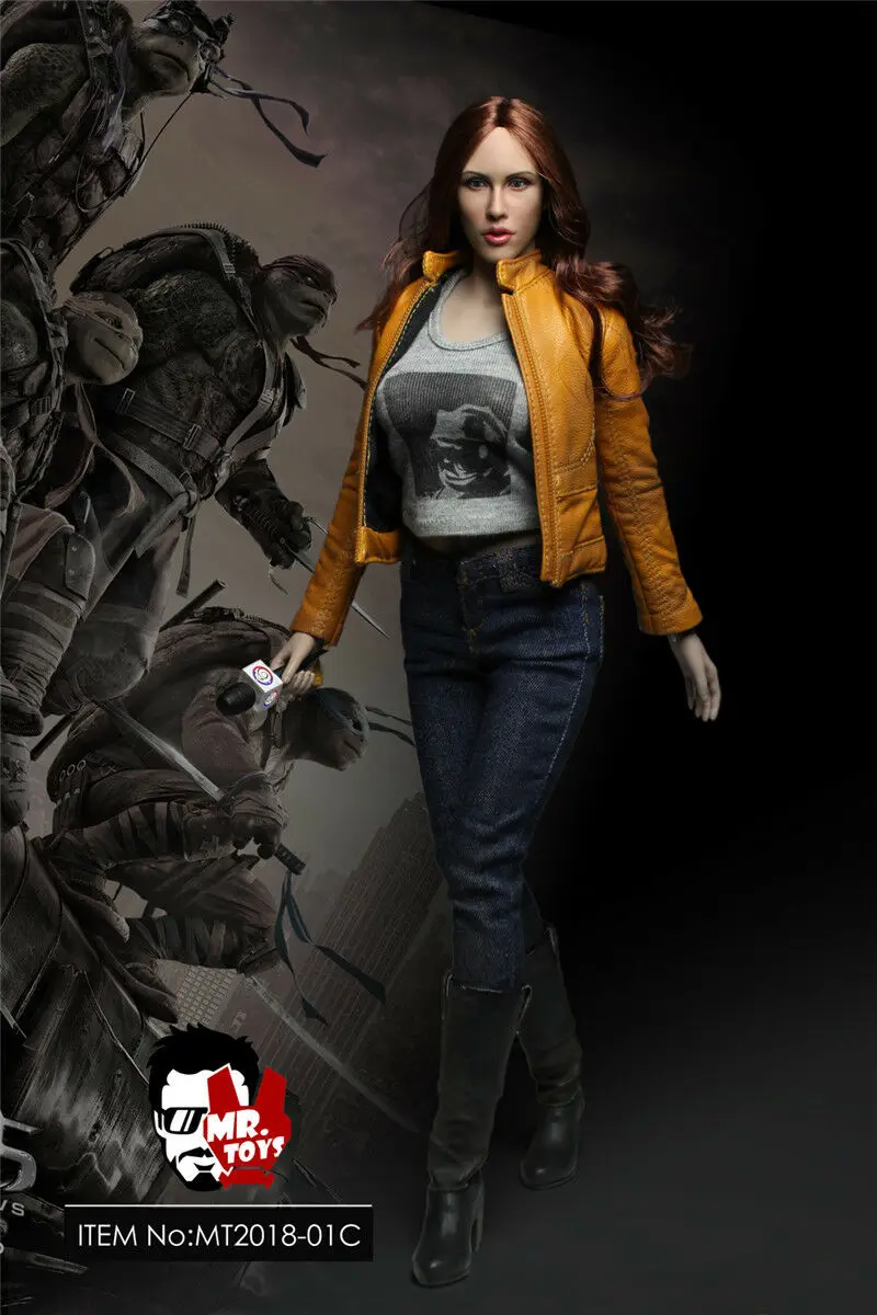 

MR.TOYS 1/6 Megan Fox Head Model Clothes Set MT2018-01-C F 12" Female Big Breast Body Doll