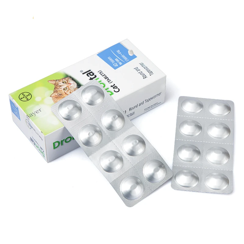 Bayer Drontal Dewormer для кошек Allworms круглый и Tap червь 8/40 вкладки