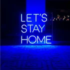 Неоновые вывески на заказ для Lets Keep Home, светодиодные Настенные светильники, вечерние, свадебные, оконные, для ресторана, украшения на день рождения