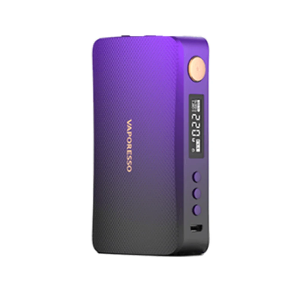 220 Вт Vaporesso GEN мод Vape коробка мод Питание от двух батарей 18650 Совместимость с 510 атомайзер электронная сигарета VS люкс мод - Цвет: Black Purple