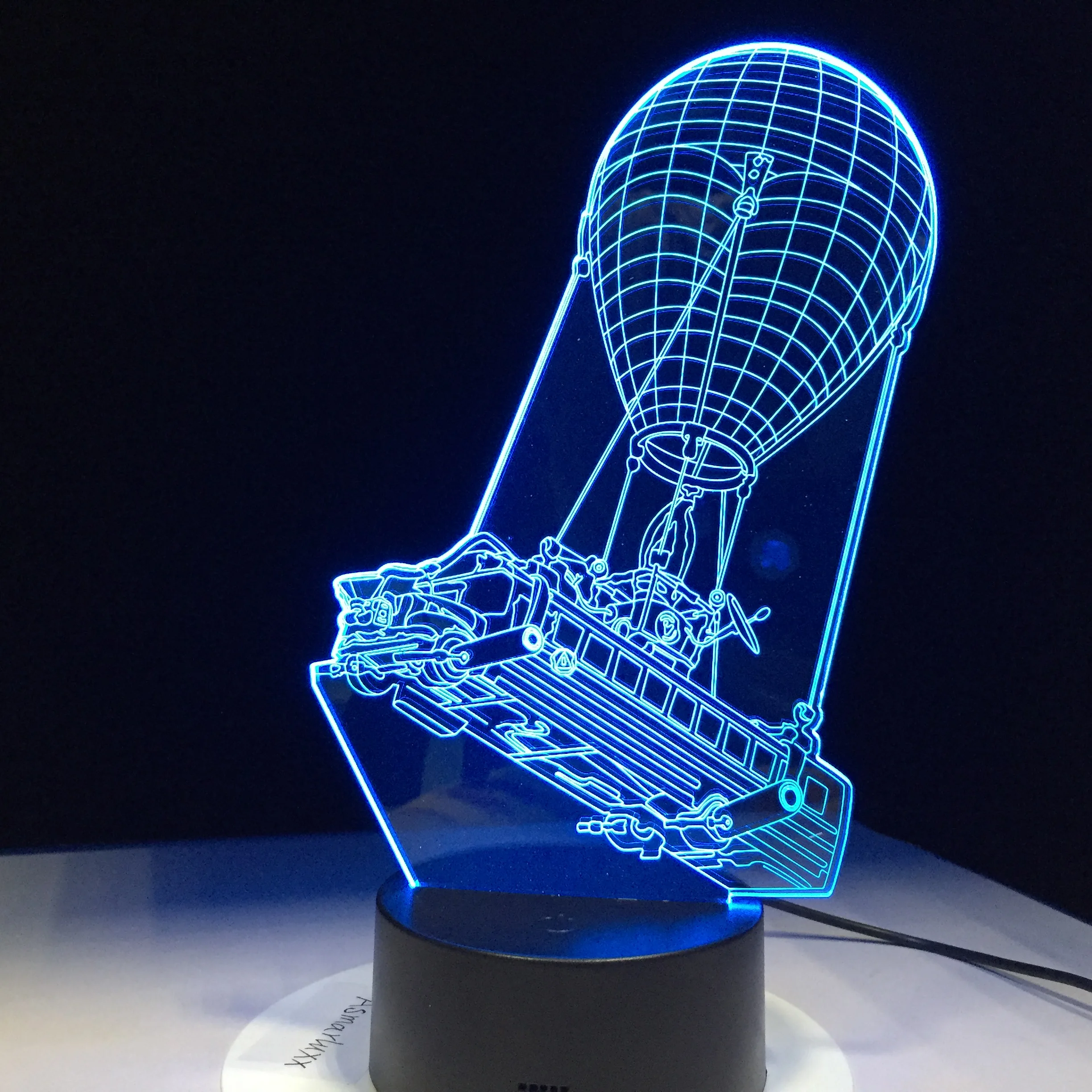 3D лампа с воздушным шаром 7 цветов светодиодная Ночная детская настольная