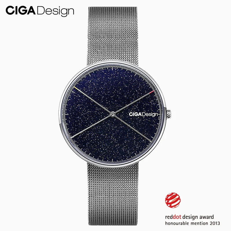CIGA Design X Series Fashion Waterproof Star Steel Strap Women Quartz Watches