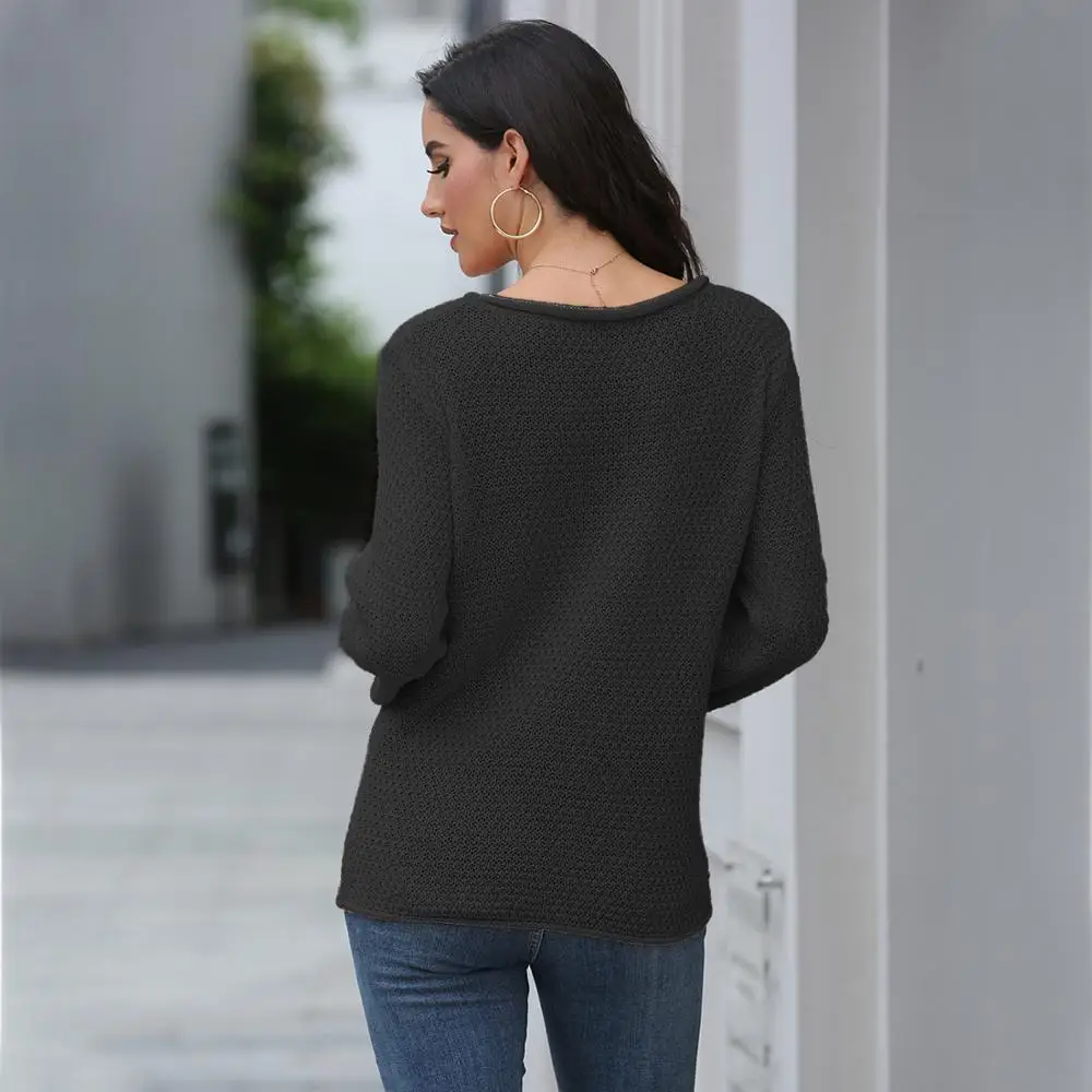 Женские сексуальные свитера Новое поступление вязаный высококачественный