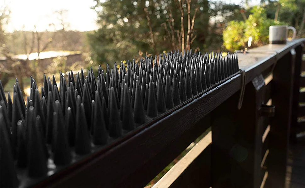 Pinchos de seguridad antiescalada para jard&iacute;n, cerca disuasoria de intrusos, antirrobo, para pared, para escalada de gatos, repelente de aves y palomas-2