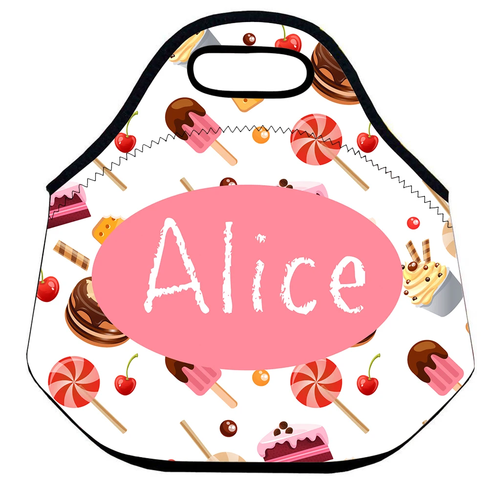 Kawaii фрукты ангела ланч-сумки для детей школьный Ланч Tote индивидуальные сумки
