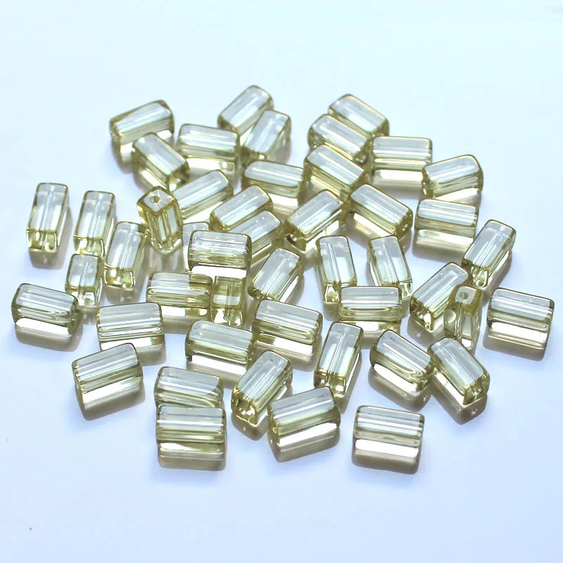 

StreBelle 200 шт./лот квадратные очаровательные свободные разделительные бусины для ювелирных изделий, браслетов, ожерелий, сережек DIY 8x4 мм