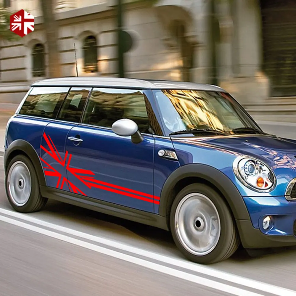 2 шт. флаг соединения Джек стильная наклейка на дверь боковые полосы корпус для MINI