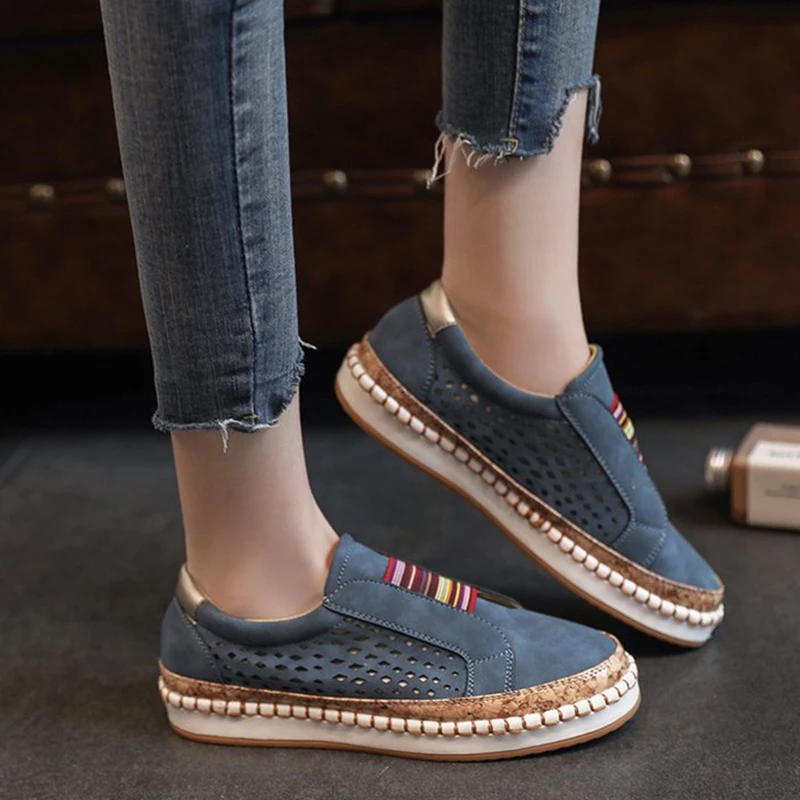 Женские кроссовки на вулканизированной подошве KAMUCC черные повседневные дышащие