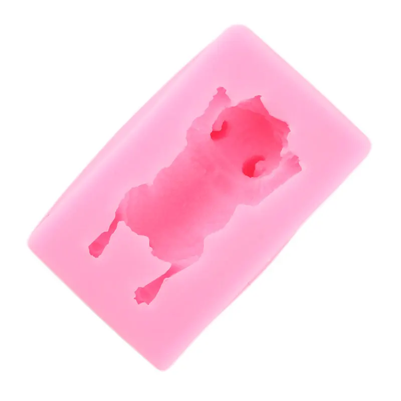 Милая собака силиконовые формы торт 3D шар форма для мороженого пудинг быстрого