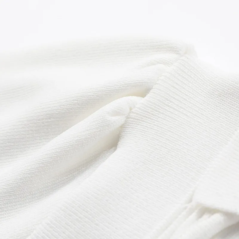 

New Womens Hollow Out Design Turn-Down Collar Single Breasted Korean Style Elegant Fashion Pullover Straight Knitted Shirt