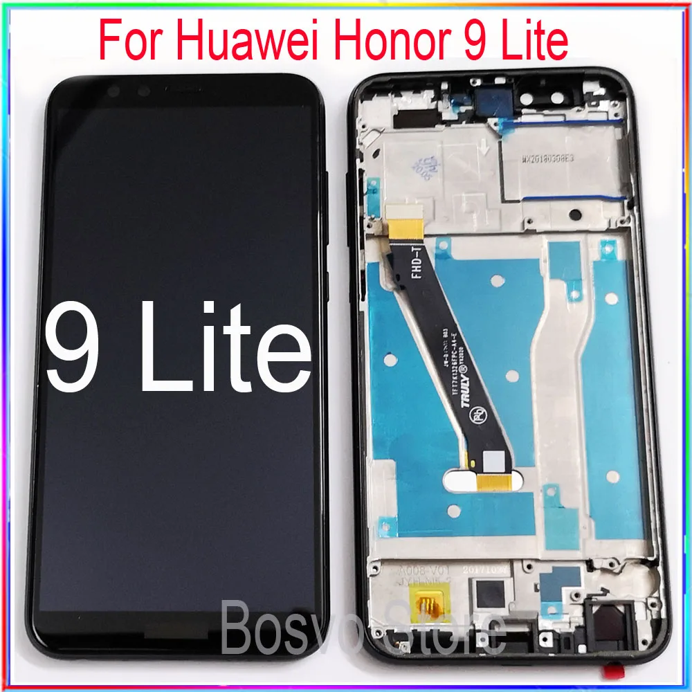 ЖК-дисплей с сенсорным экраном и рамкой в сборе для Huawei Honor 9 lite | Мобильные