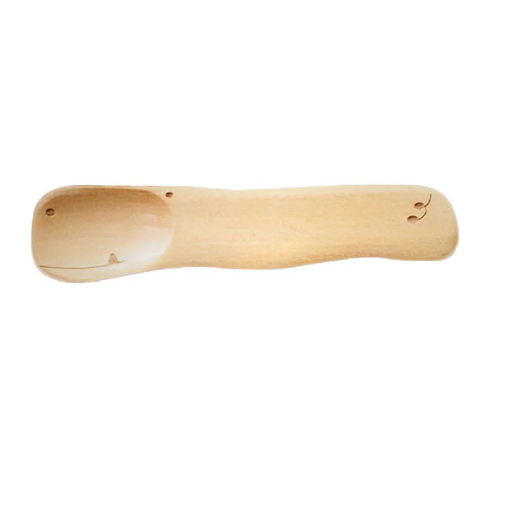 

1PC Cartoon Animal Wooden Mini Spoon Hippo Duck Whale Kitchen Eco-friendly Baby Children Cream Spoons Tableware
