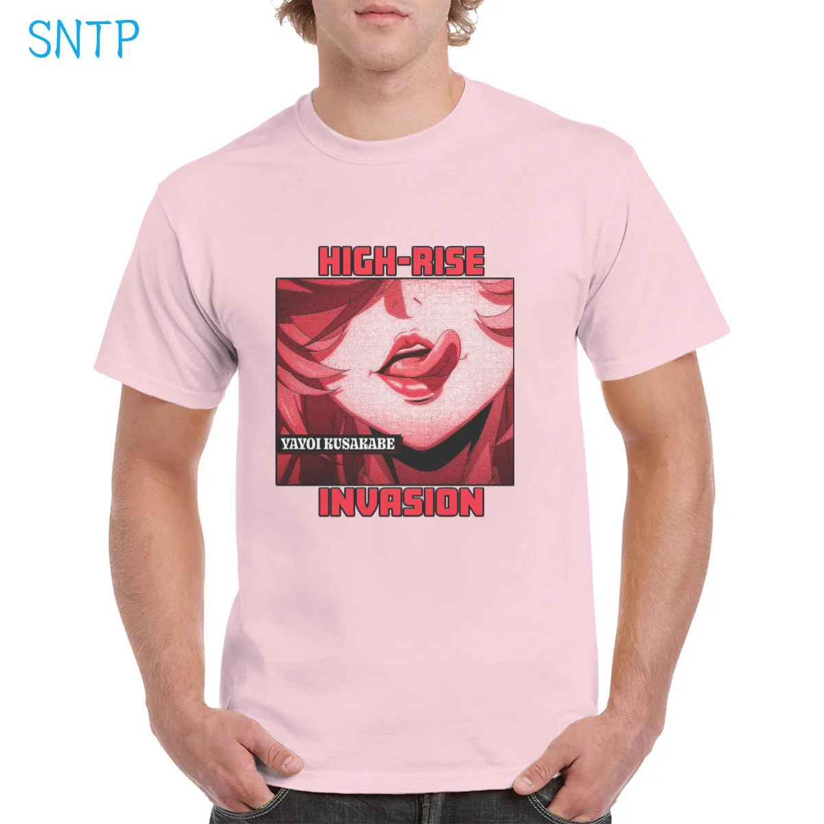 

Sexy Lips High-Rise Invasion t shirt Unisex Anime Sniper Mask T-shirt Tenkuu Mask Graphics Tops Tenkuu Shinpan Cotton clothes