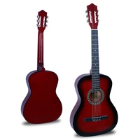 new 39 classical guitar all basswood retro primary color wood guitar it students practice the beginner instrument guitar