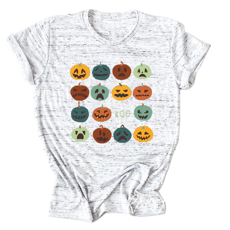 

Pumpkin Smile Graphic T Shirts Women Pumpkin Halloween 2020 Autumn Print Tops Women 2020 Vintage Print Tee Girls New L