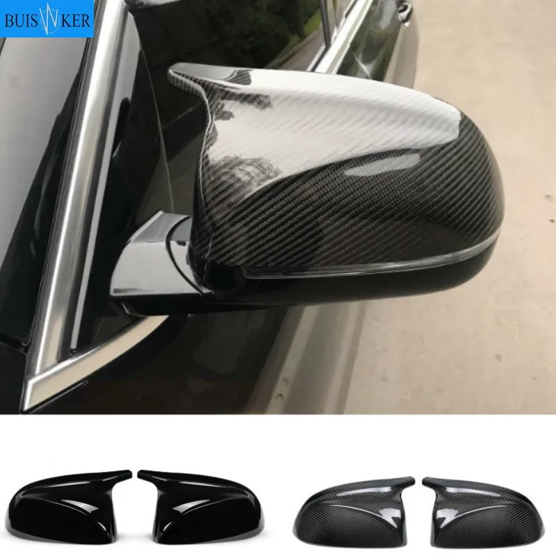

M look Carbon Fiber Mirror Cover for BMW X3 G01 X4 G02 X5 G05 Side Door Rearview Cover Caps 2018 2019 2020+