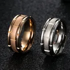 Деловое мужское кольцо из титановой стали, модное розовое золото, синий матовый двойной узор, кольцо, мужское свадебное кольцо, вечерние ювелирные изделия, подарок