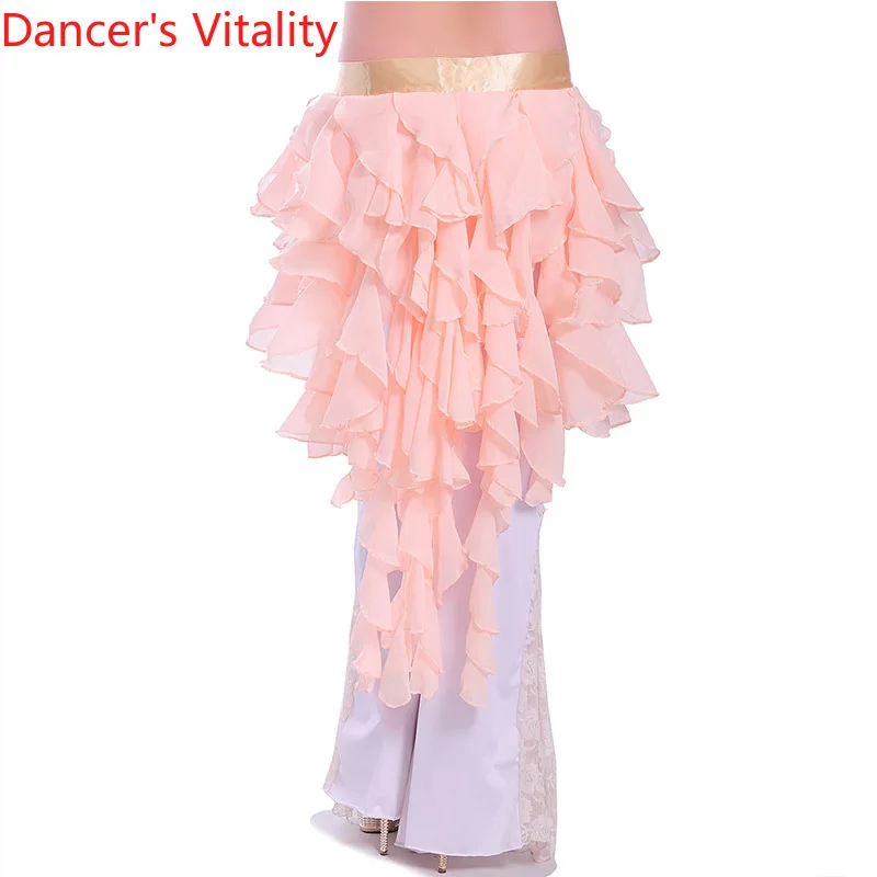 Женский шифоновый шарф для танца живота набедренный с лисьим хвостом пикантная