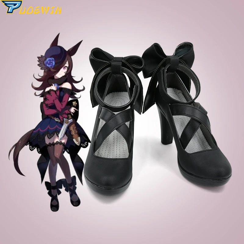 

Аниме Uma Musume: красивая обувь для костюмированной вечеринки в стиле дерби с рисовым принтом; Обувь на заказ