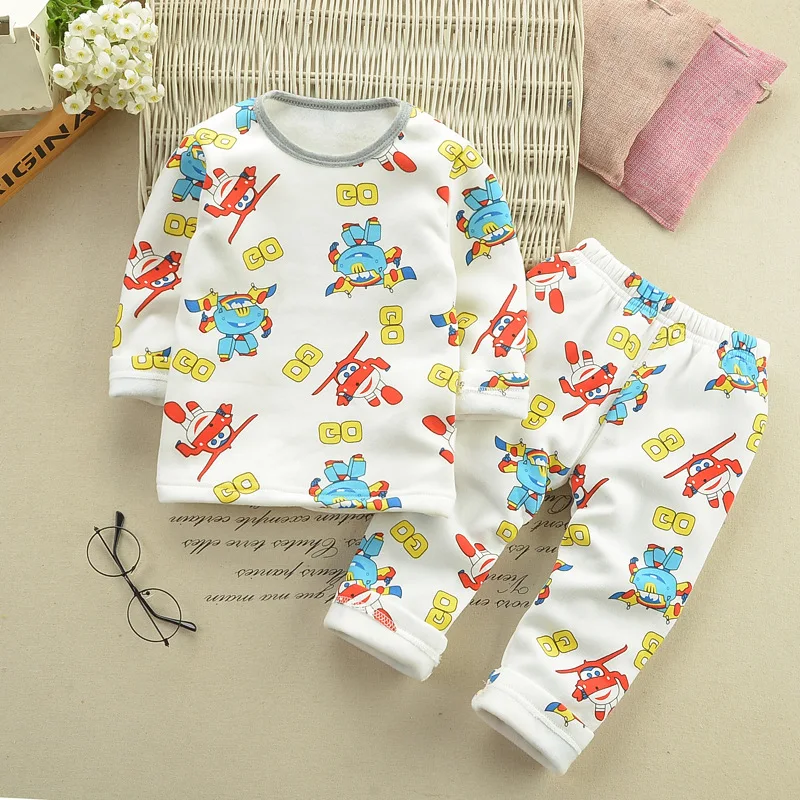 Детская одежда осень-зима 2020 для маленьких мальчиков костюм с мультяшным