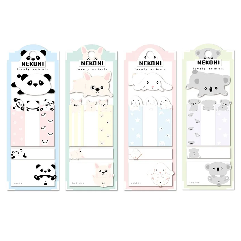 

Kawaii Dog Rabbit Short-Term Label N Times Memo Pad Sticky Notes Escolar Papelaria School Supply Bookmark Label