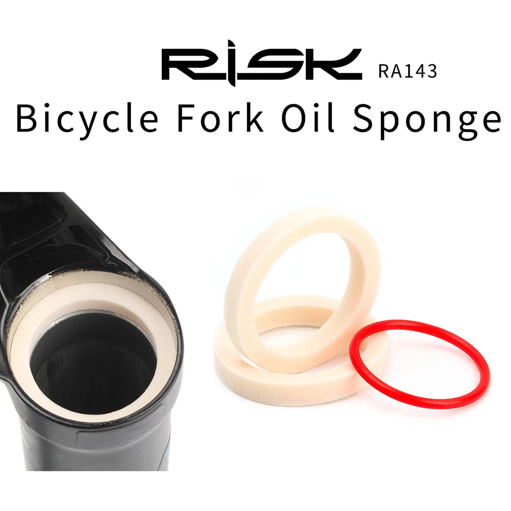 

2Pcs Sealed Foam Ring Mountain Bike Bicycle Front Fork Oil Absorb Sponge Dust Oil Absorb Sealed Foam Ring Cycling Accessories