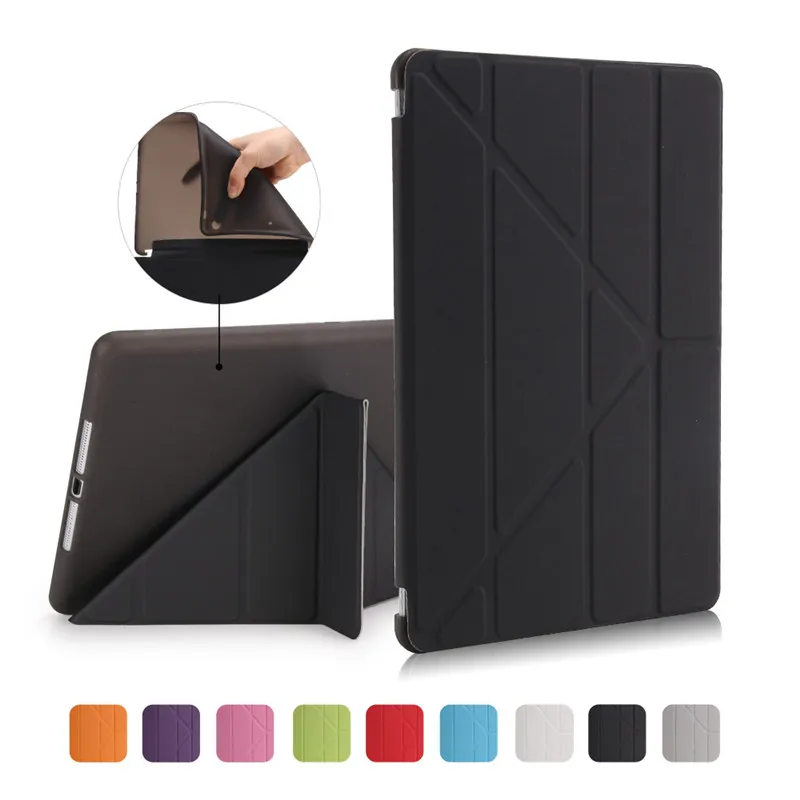 black Ultra-thin TPU Smart Case For iPad 7th 10.2" 7th Gen Case Auto Sleep/Wake Original Stand Tablet cover For iPad 10.2inch Case - Цвет: black