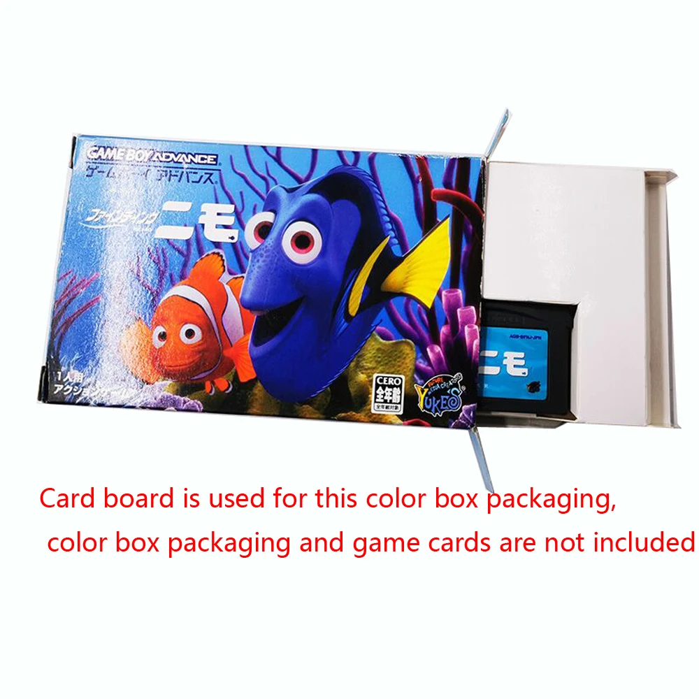 10 шт. японская карточная игра картридж бумажный Чехол Коробка для игры мальчик GBA