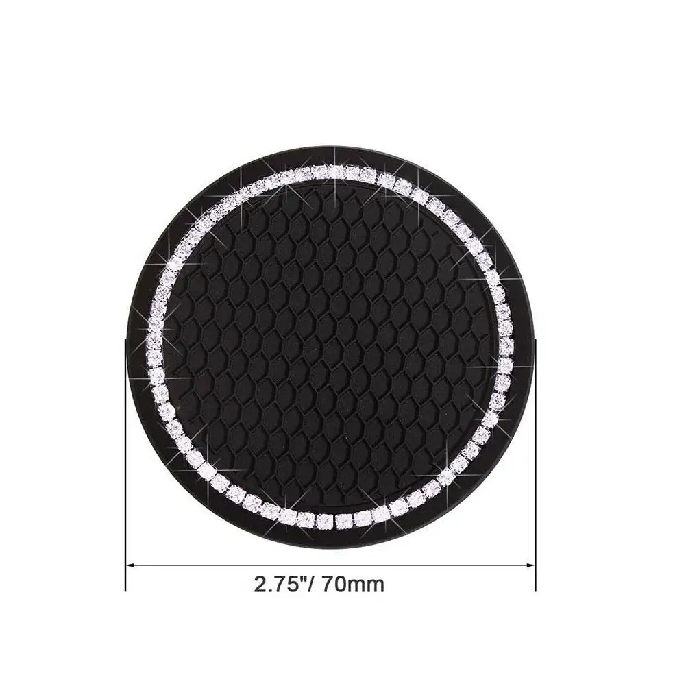 

2pcs Car Coaster Water Cup Bottle Holder Anti-slip Pad Mat Silica Gel For Interior Decoration Car Styling Accessories