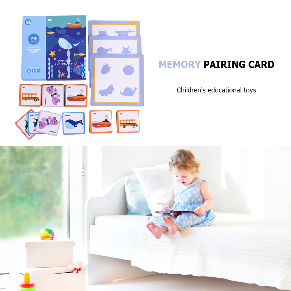 

Wooden Memory Shadow Corresponding Card Children Puzzle Matching Jigsaw Toy