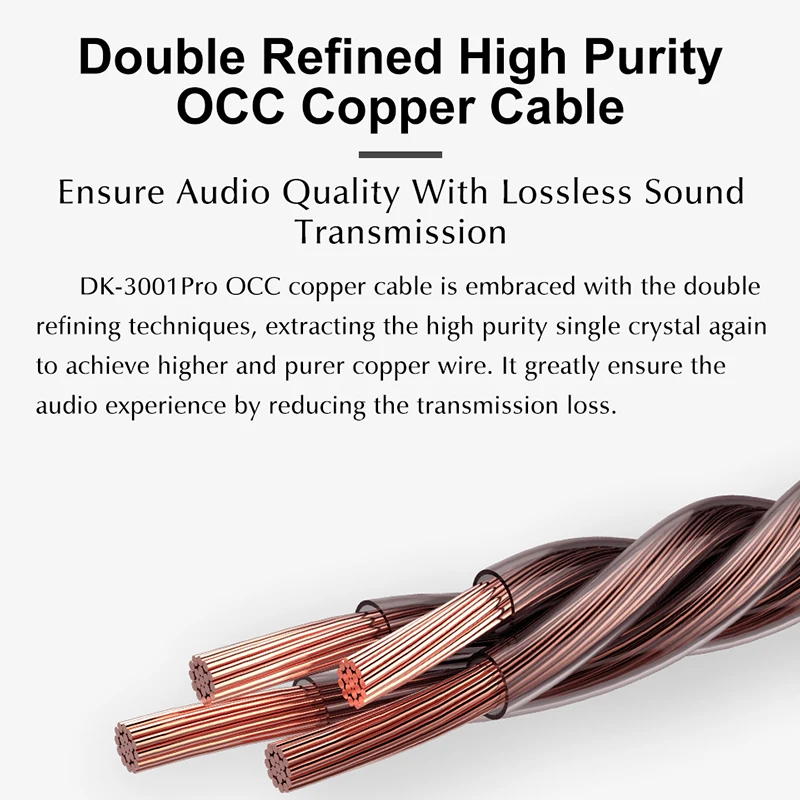 DUNU DK3001 PRO HiFi аудио 5 Гибридный Драйвер (1DD + 4 Knowles BA) наушники-вкладыши MMCX съемный