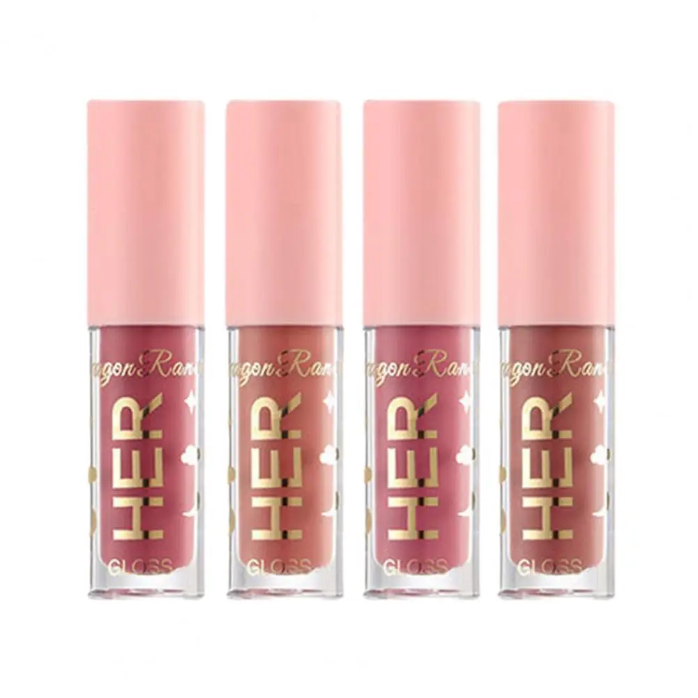 

Cosmetics 4Pcs Silky Ladies Makeup Matte Lipsticks Moisturizing Liquid Lipsticks Non-greasy for Makeup Studio