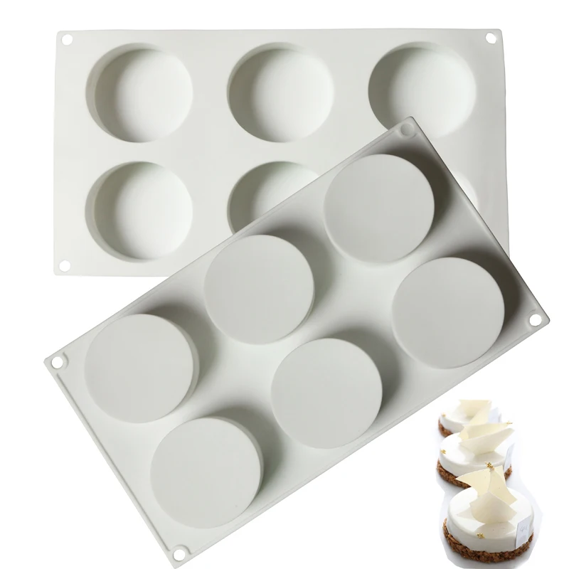 

Круглая форма для торта, свободные десерты, белые силиконовые аксессуары для украшения тортов