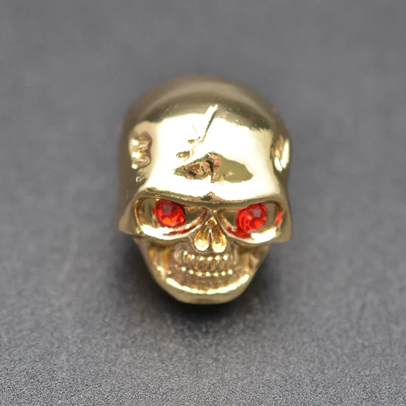 Блестящие металлические череп голова Управление ручки для Электрогитары горшки