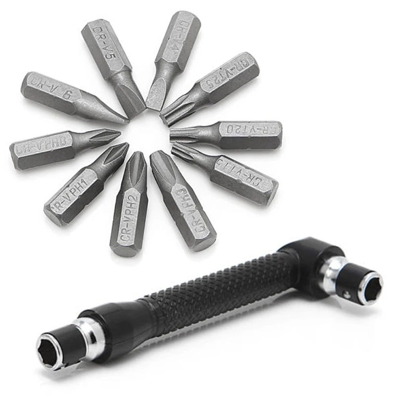 Профессиональная плоская Угловая головка Torx 10 в 1 L образный двойной ключ