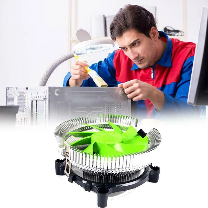 

2200RPM 12VDC 48CFM Mini CPU Fan Cooling Fan Heatsink Cooler Radiator for CPU New Arrival