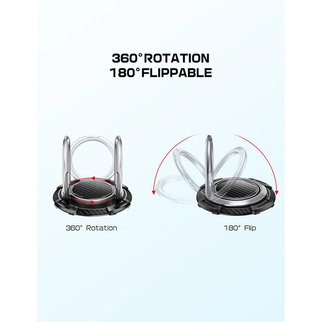 SUPCASE Finger Phone Ring Holder 360 Degree Mobile Phone Desk Holder Stand Car Grip Mount Kickstand Ring Stand 5
