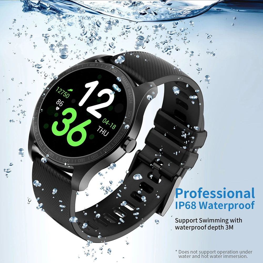 Часы KINGWEAR с трекером активности и пульсометром сенсорный экран 1 2 дюйма